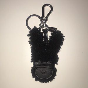 Coach bag charm and key ring.